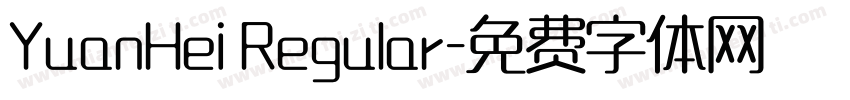 YuanHei Regular字体转换